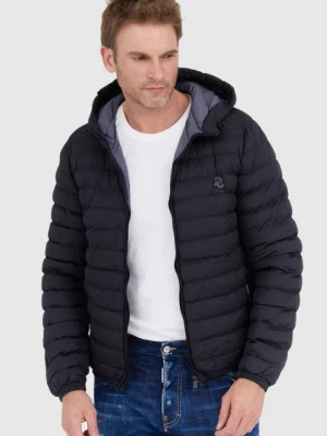 INVICTA Granatowa męska kurtka puchowa z kapturem, Rozmiar XXL