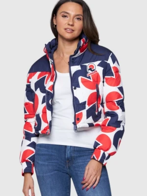 INVICTA Krótka kurtka puchowa damska w logo, Rozmiar S