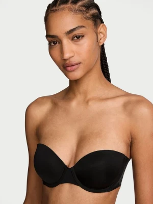 Invisible by Victoria's Secret Biustonosz push-up bez ramiączek Uplift Strapless Czarny