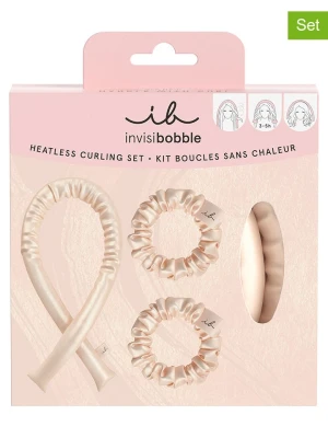 Invisibobble 3-częściowy zestaw "Handle with Curl" w kolorze kremowym do loków rozmiar: onesize