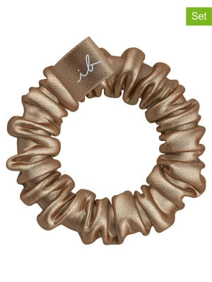 Invisibobble Gumki (4 szt.) "Sprunchie Slim" w kolorze jasnobrązowo-czarnym rozmiar: onesize
