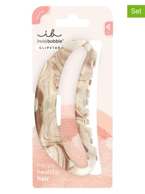 Invisibobble Spinki do włosów (2 szt.) w kolorze beżowo-jasnobrązowym rozmiar: onesize