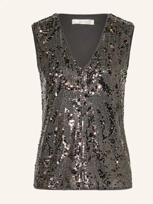 Inwear Bluzka Bez Rękawów Kimbaiw Z Cekinami silber