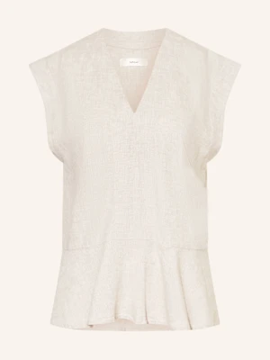 Inwear Bluzka Bez Rękawów Rimoneiw Z Dodatkiem Lnu beige