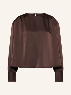 Inwear Bluzka Koszulowa Oliveiw Dawn Z Satyny braun CIEMNOBRĄZOWY