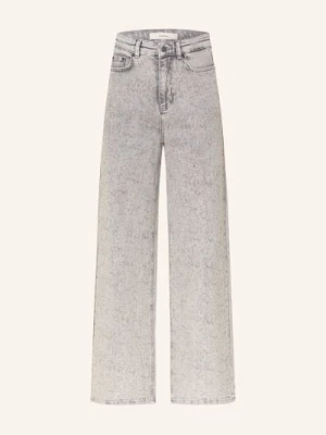 Inwear Jeansy Wide Leg Aaliaiw Z Ozdobnymi Kamykami grau