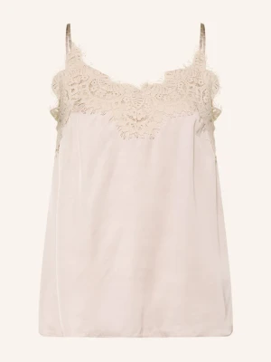 Inwear Satynowy Top Orahiw Z Koronką beige