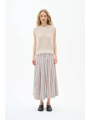 InWear Spódnica w kolorze beżowo-antracytowo-czerwonym rozmiar: 40