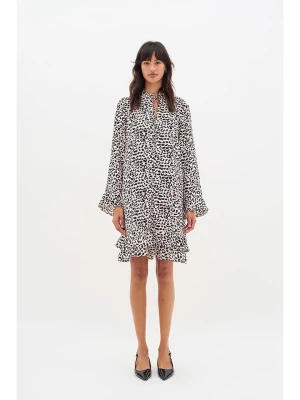 InWear Sukienka w kolorze beżowo-czarnym rozmiar: 36