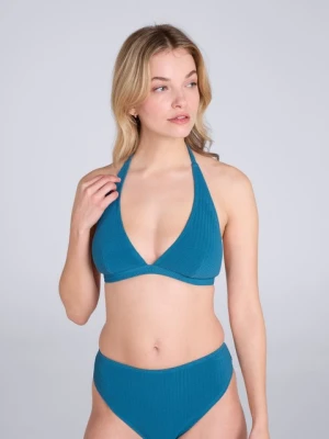 Iona — damska góra bikini typu halter - Charcoal Animal