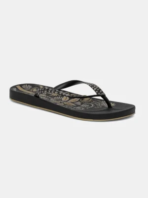 Ipanema japonki ANAT NATURE damskie kolor czarny na płaskim obcasie 83650-BD575