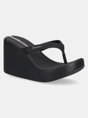 Zdjęcie produktu Ipanema japonki HIGH FASHION damskie kolor czarny na koturnie 83626-BD950