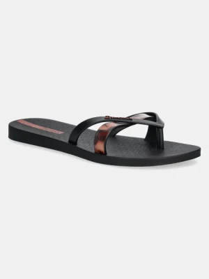 Ipanema japonki KIREI CHIC F damskie kolor czarny na płaskim obcasie 83673-BB740