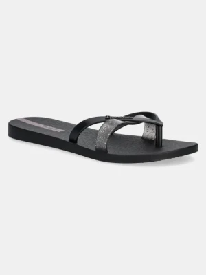 Ipanema japonki KIREI CHIC F damskie kolor czarny na płaskim obcasie 83673-BB745
