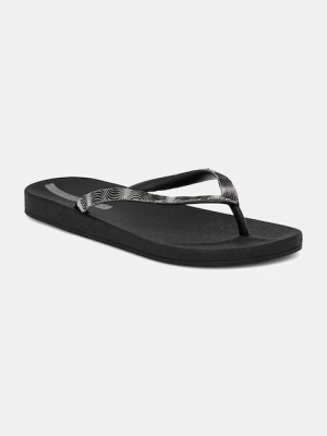 Ipanema japonki MESH IX FEM damskie kolor czarny na płaskim obcasie 83651-BB807