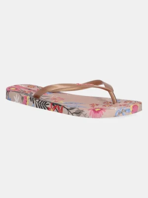 Ipanema japonki VERAO TROPIC damskie kolor beżowy na płaskim obcasie 27197-BB268