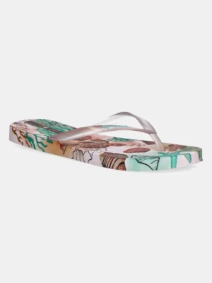 Ipanema japonki VERAO TROPIC damskie kolor różowy na płaskim obcasie 27197-BB261