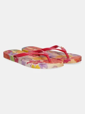 Ipanema japonki VERAO TROPIC damskie kolor różowy na płaskim obcasie 27197-BB263