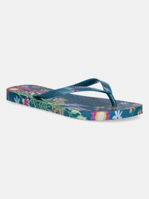 Ipanema japonki VERAO TROPIC damskie kolor zielony na płaskim obcasie 27197-BB266