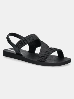 Ipanema sandały GO FEVER FEM damskie kolor czarny na płaskim obcasie 26896-AF060