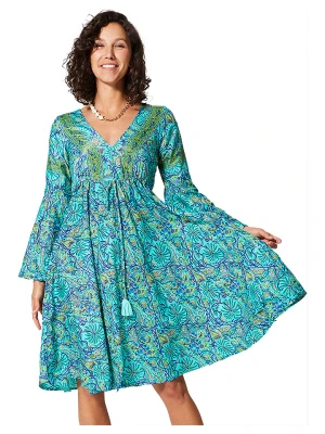 Ipanima Sukienka w kolorze turkusowo-żółto-granatowym rozmiar: 34/36