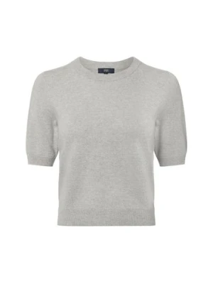 IPURI Damska koszula z dzianiny kaszmirowej Kobiety Wełna szary marmurkowy,