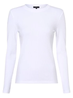 IPURI Damska koszulka z długim rękawem Kobiety Bawełna biały jednolity,