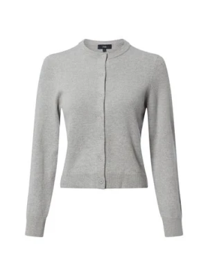 IPURI Damski kardigan z kaszmiru Kobiety Kaszmir szary jednolity,