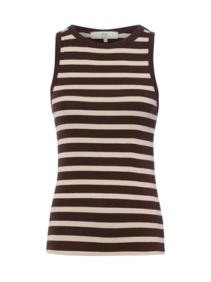 IPURI Damski podkoszulek Kobiety Bawełna brązowy|wielokolorowy w paski,