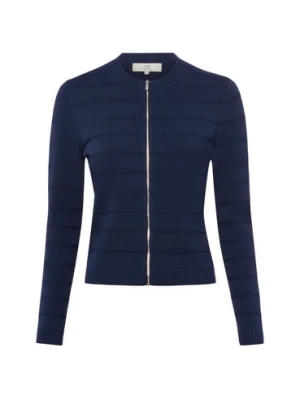 IPURI Kardigan damski Kobiety Sztuczne włókno niebieski wypukły wzór tkaniny,