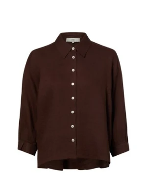 IPURI Lniana bluzka damska - Francis Kobiety len brązowy,