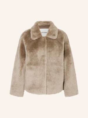 Iq Studio Kurtka Ze Sztucznego Futra beige