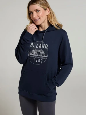 Ireland — bluza z kapturem zakładana przez głowę, z okrągłym górskim nadrukiem - Navy Mountain Warehouse