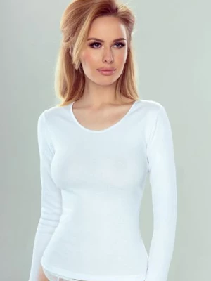 IRENE Bluzka z długim rękawem biała Eldar