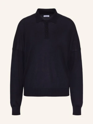 Iris Von Arnim Dzianinowa Koszulka Polo Lilia Z Kaszmiru I Jedwabiu blau