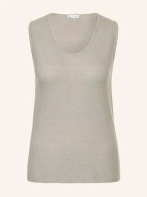 Iris Von Arnim Dzianinowy Top Thyra Z Kaszmiru I Jedwabiu beige