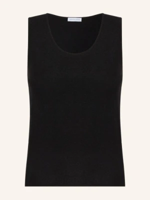 Iris Von Arnim Dzianinowy Top Thyra Z Kaszmiru I Jedwabiu schwarz