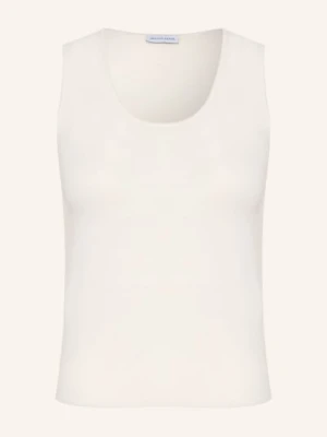 Iris Von Arnim Dzianinowy Top Thyra Z Kaszmiru I Jedwabiu weiss