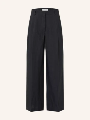 Iris Von Arnim Spodnie Marlene Santorini Z Lnu schwarz