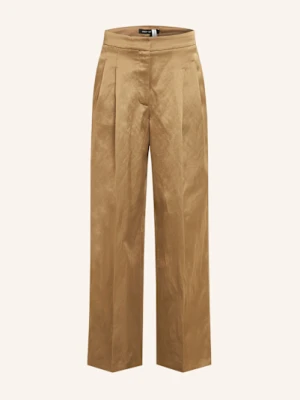 Iris Von Arnim Spodnie Satynowe Lainie Z Lnem braun