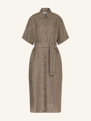 Iris Von Arnim Sukienka Koszulowa Santaluz Z Lnu beige