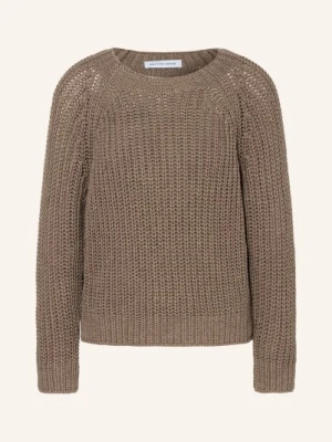 Iris Von Arnim Sweter Aniva Z Jedwabiem I Lnem beige