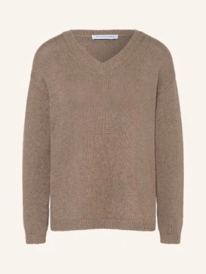 Iris Von Arnim Sweter Diona Z Jedwabiem I Lnem beige