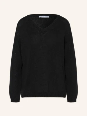 Iris Von Arnim Sweter Diona Z Jedwabiem I Lnem schwarz