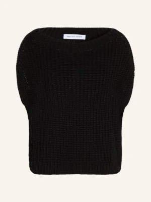 Iris Von Arnim Sweter Z Dzianiny Avelin Z Dodatkiem Lnu I Jedwabiu schwarz