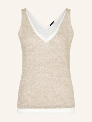 Iris Von Arnim Top Z Dzianiny Valeria Z Lnem beige