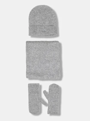 IRO czapka, szalik i rękawiczki 3-pack kolor szary