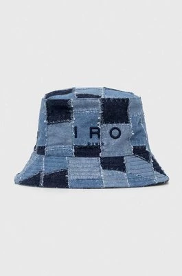 IRO kapelusz jeansowy kolor niebieski bawełniany