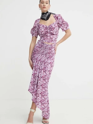 IRO spódnica z domieszką jedwabiu