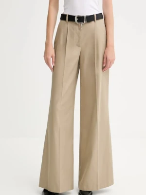 IRO spodnie z domieszką wełny